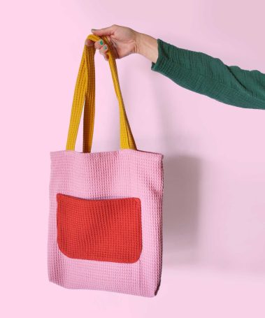 bolsa play rosa lila